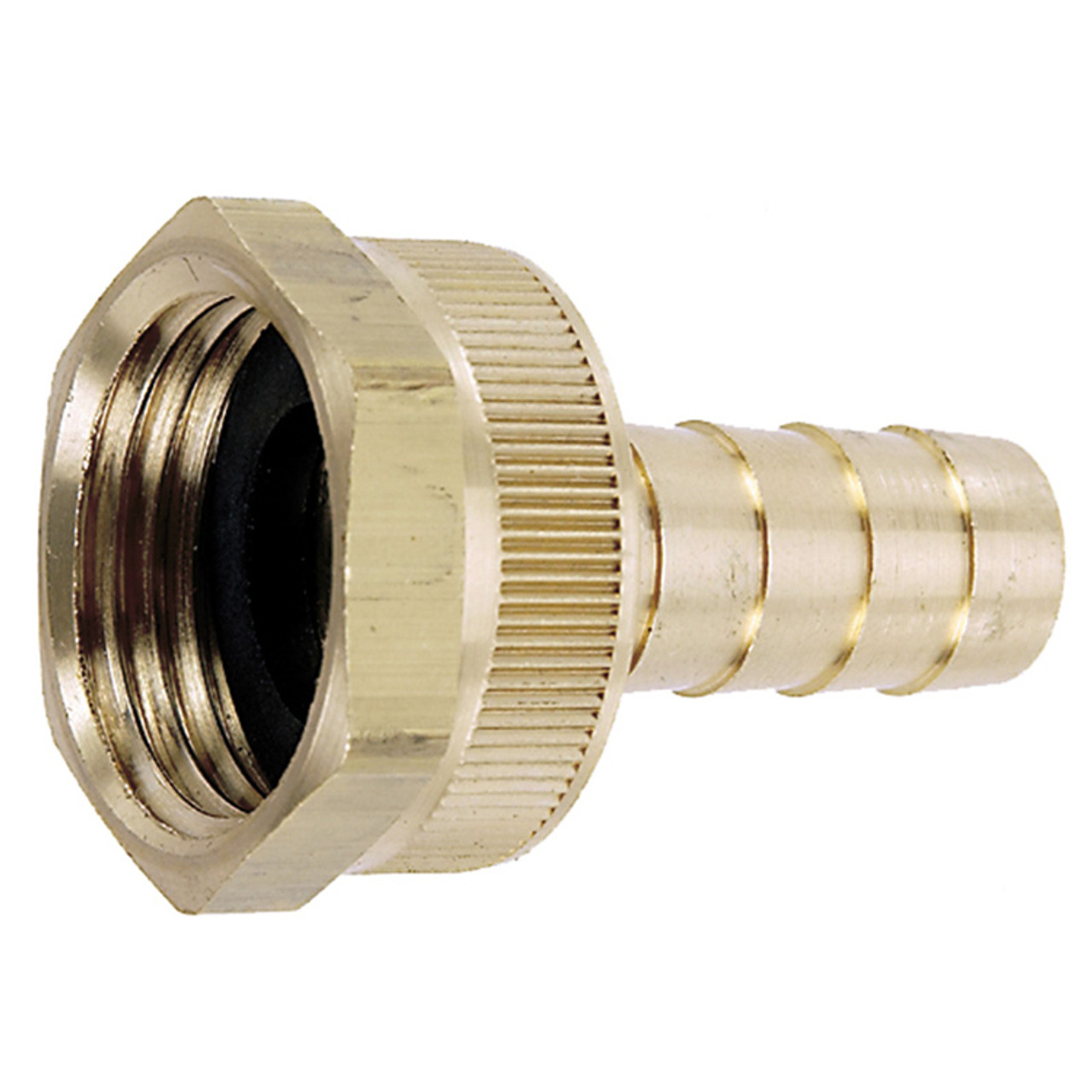 3/4"-11.5 x 1/2" Brass Female Water Hose - Hose Barb  G36BFH-050