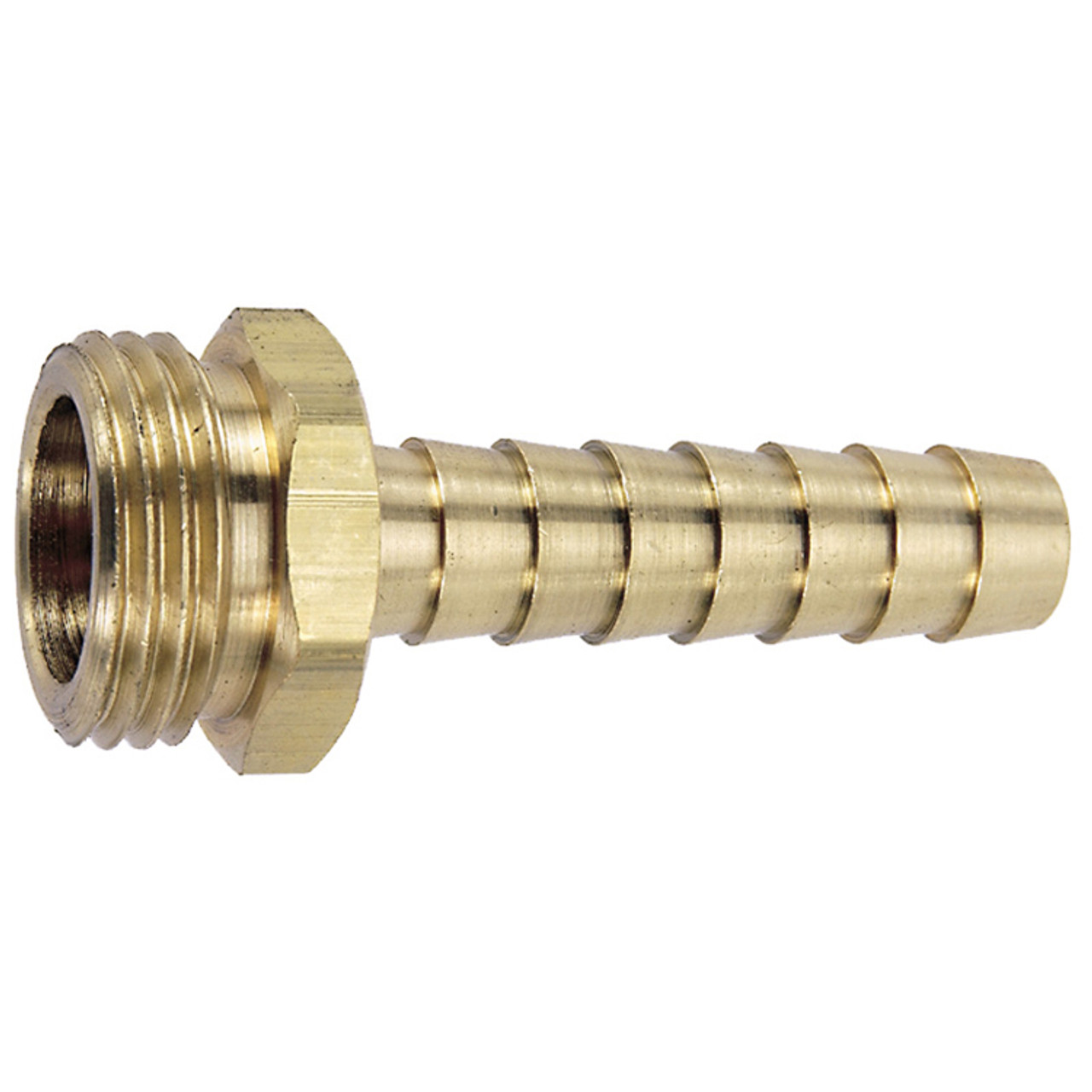3/4"-11.5 x 1/2" Brass Male Water Hose - Extended Hose Barb  G36BLM-050