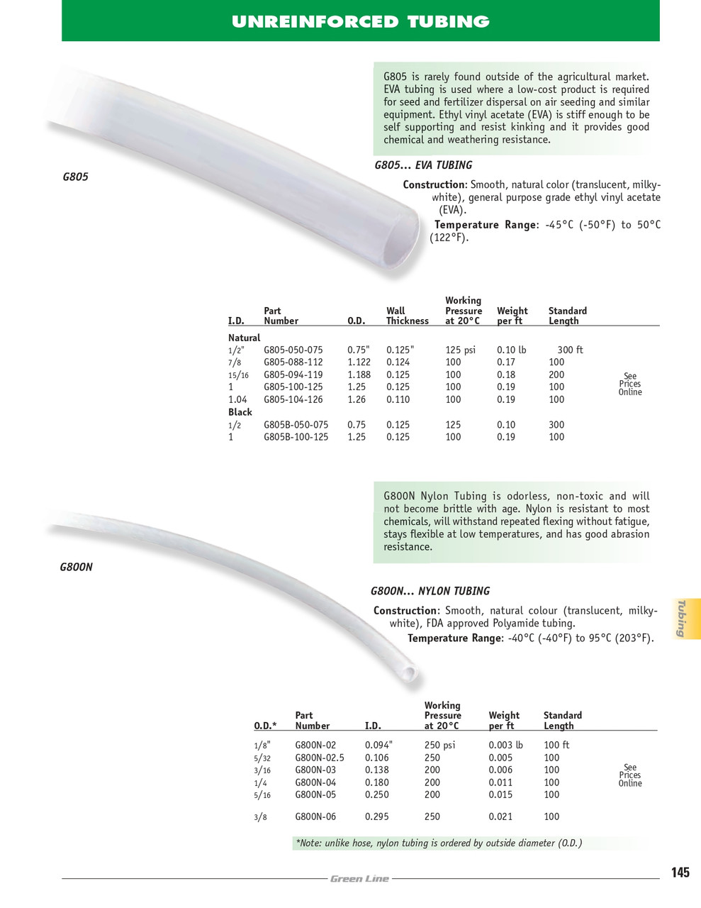 1.04 x 1.26" Ethyl Vinyl Acetate Tubing   G805-104-126