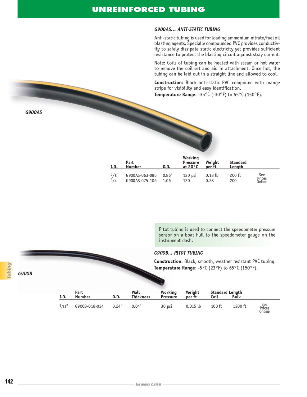 3/4 x 1.06" Anti-Static Tubing   G900AS-075-106