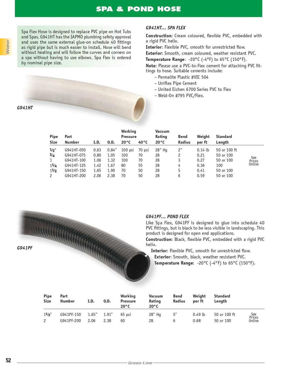 3/4" Spa Flex Hose   G941HT-075