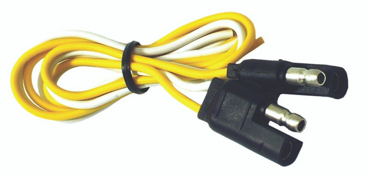 Flat 2 Pin Trailer Connector  27002