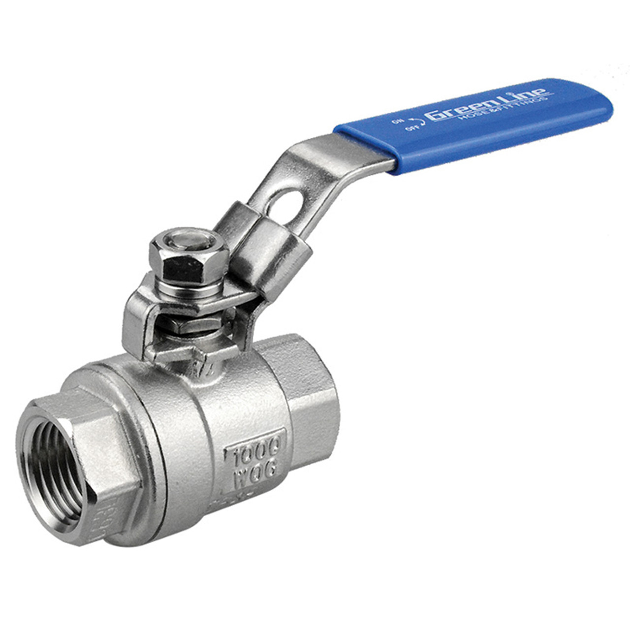 1" Stainless Steel Full Port 1000 PSI Female NPT Ball Valve  V412-100