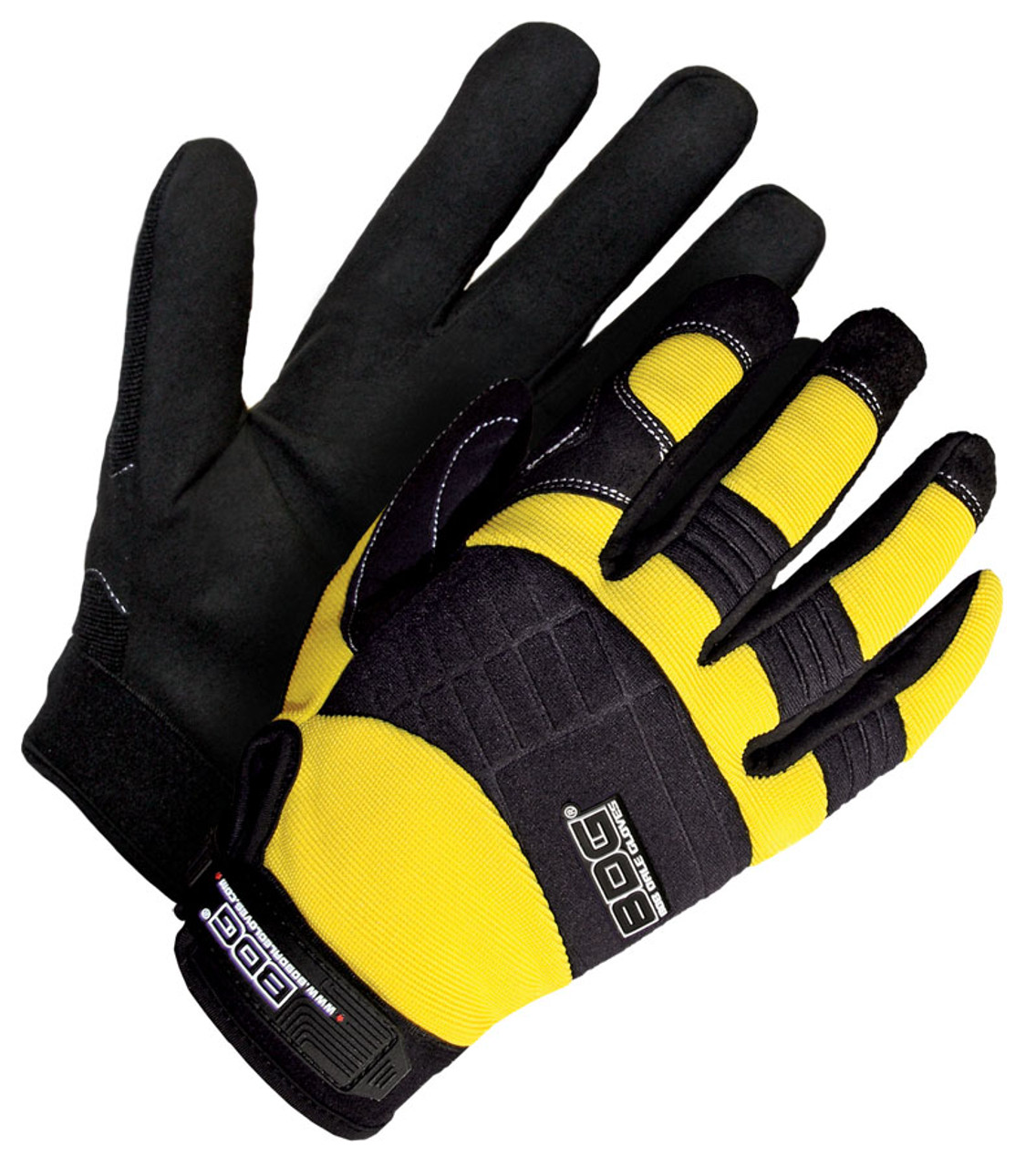 Mechanics Clarino® Leather Palm Yellow/Black  20-1-10603Y