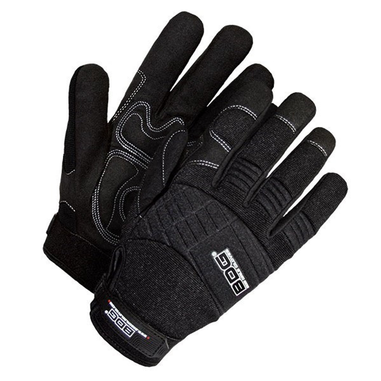 Mechanics Clarino® Leather Anti-Vib Gel Palm Black/Black  20-1-10605B