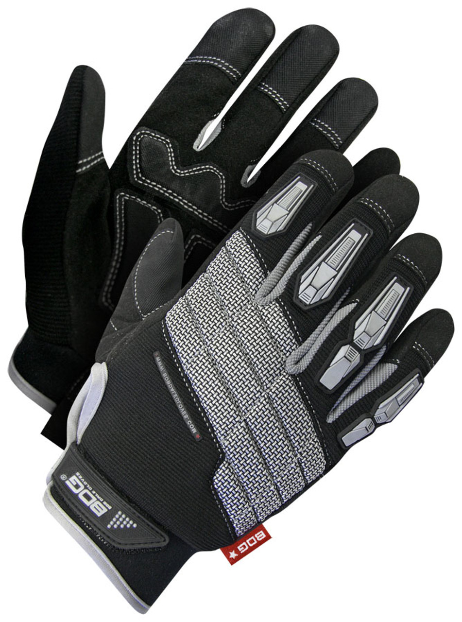 Mechanics Clarino® Leather H/D Anti-Vib Gel Palm Backhand Impact  20-1-10680