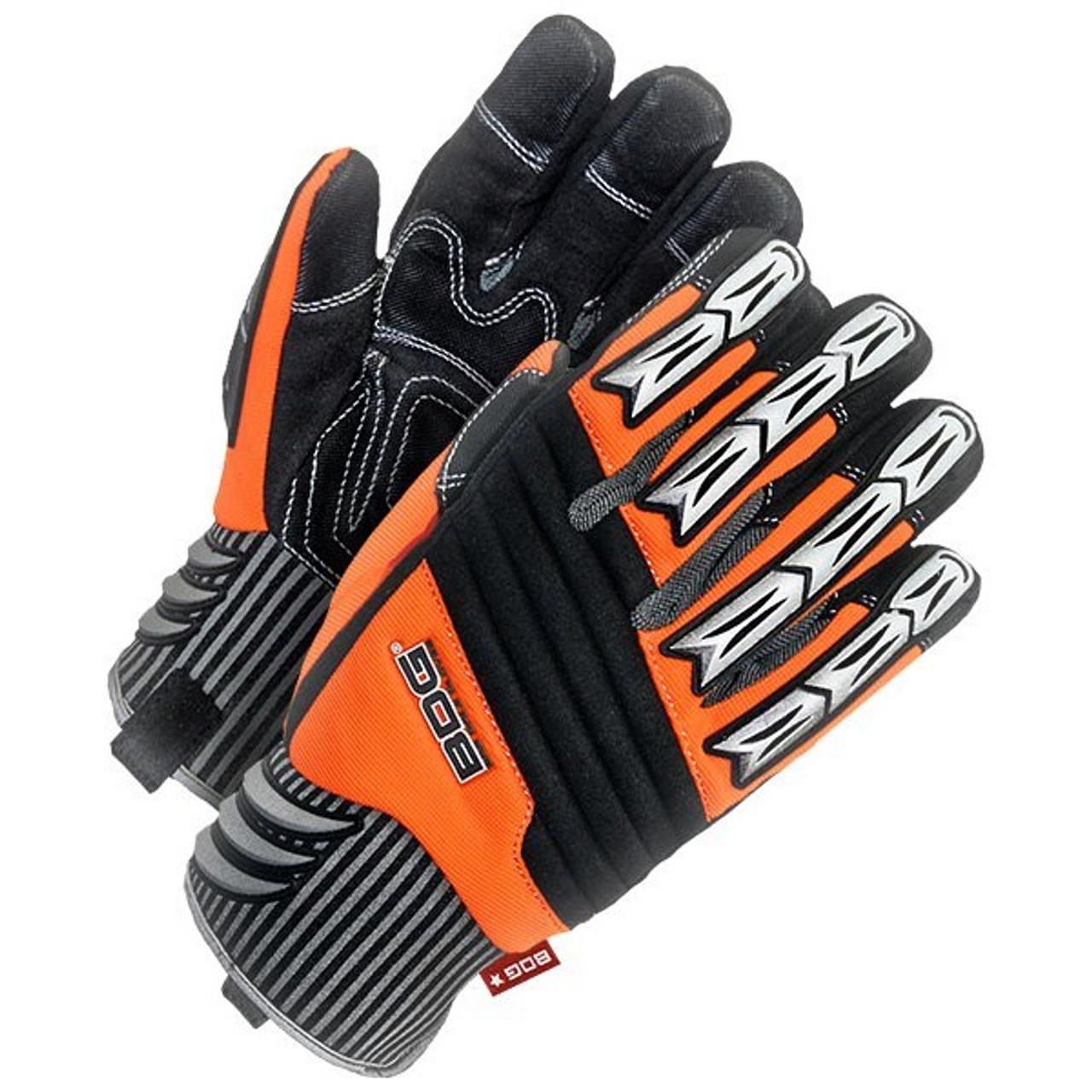 Site Hi-Viz Orange Clarino® Leather Palm Backhand Impact  20-1-10690