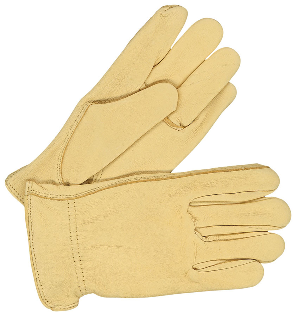 Ladies Grain Deerskin Driver Keystone Thumb Tan  20-1-365