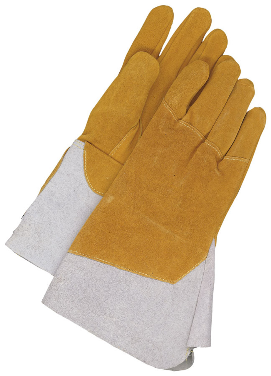 Split Moosehide Weld Glove w/6" Backhand Heat Shielded Gauntlet  60-1-1634