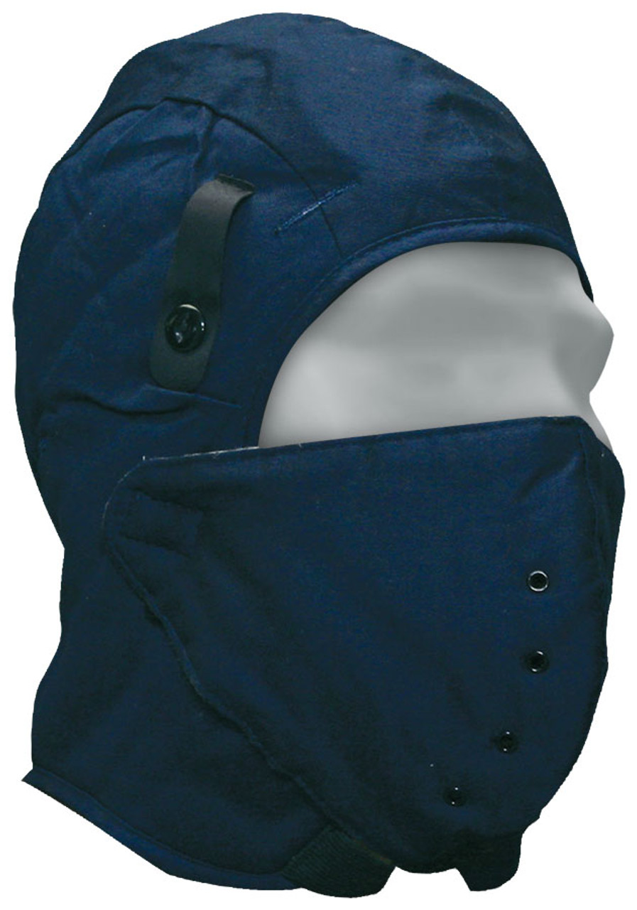 Hard Hat Liner Navy Quilted Cotton w/Face Mask  90-0-410