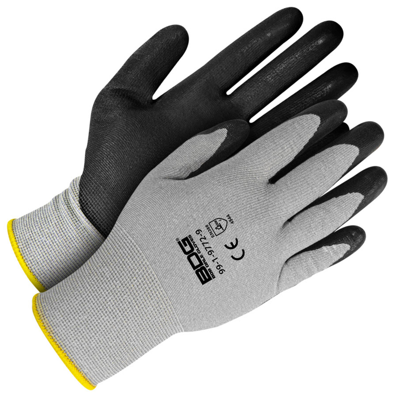 BDG® Nitrile Foam Coated HPPE Knit Cut-Rez Glove Grey/Black  99-1-9772