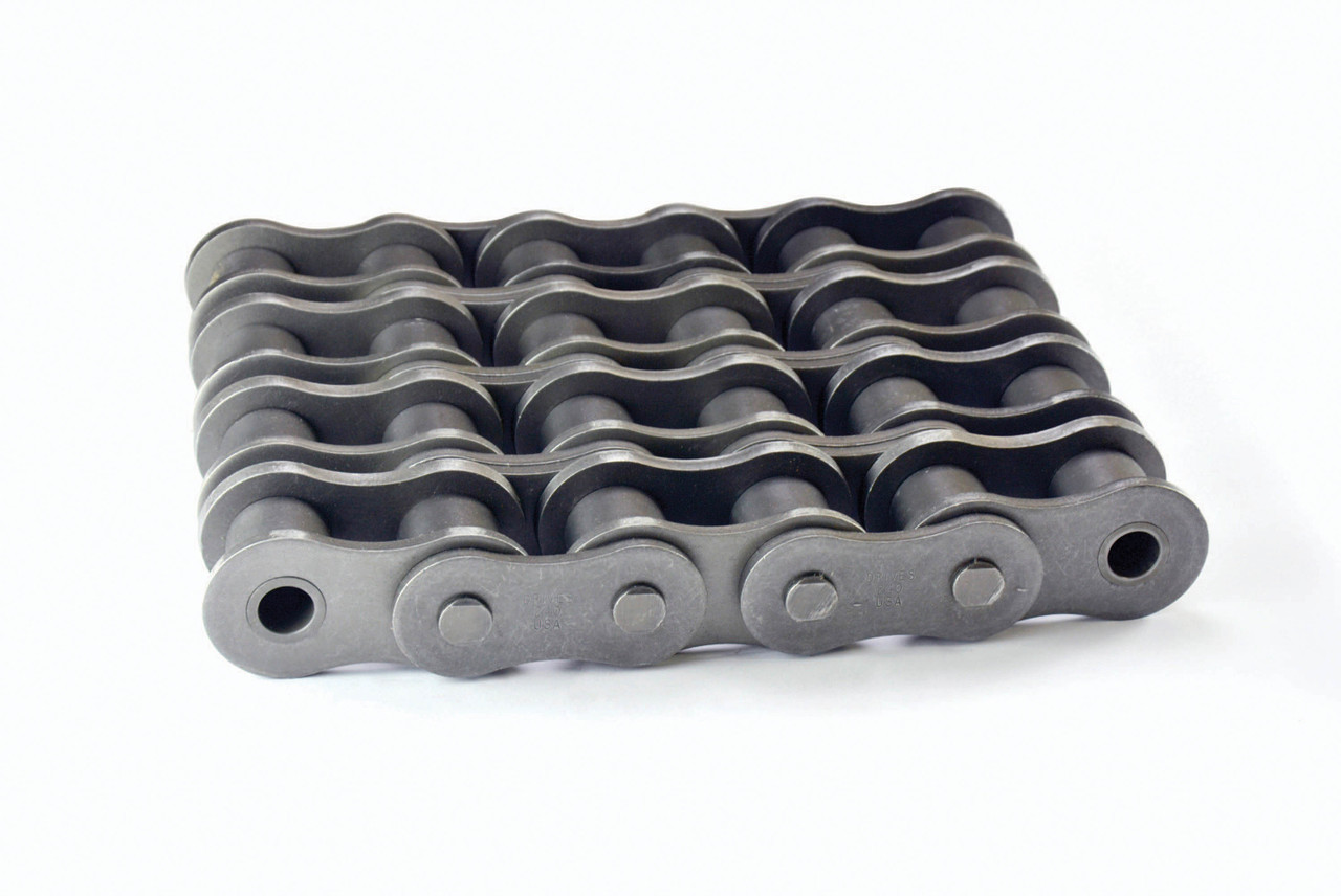 Riveted Roller Chain - Four Row - 10' Box  DRV-180Z-4R-10FT