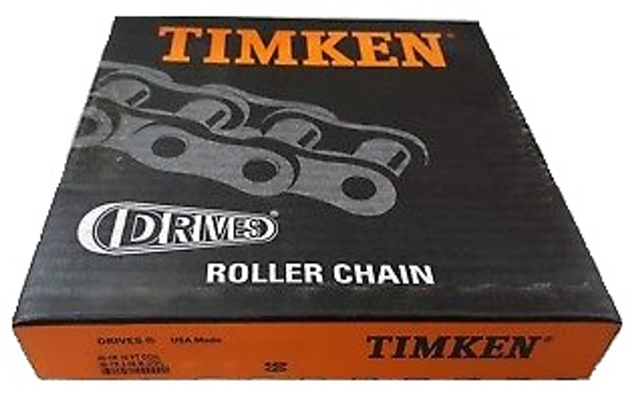 Heavy Riveted Roller Chain w/Hardened Pins - 10' Box  DRV-180HZ-1R-10FTNBA