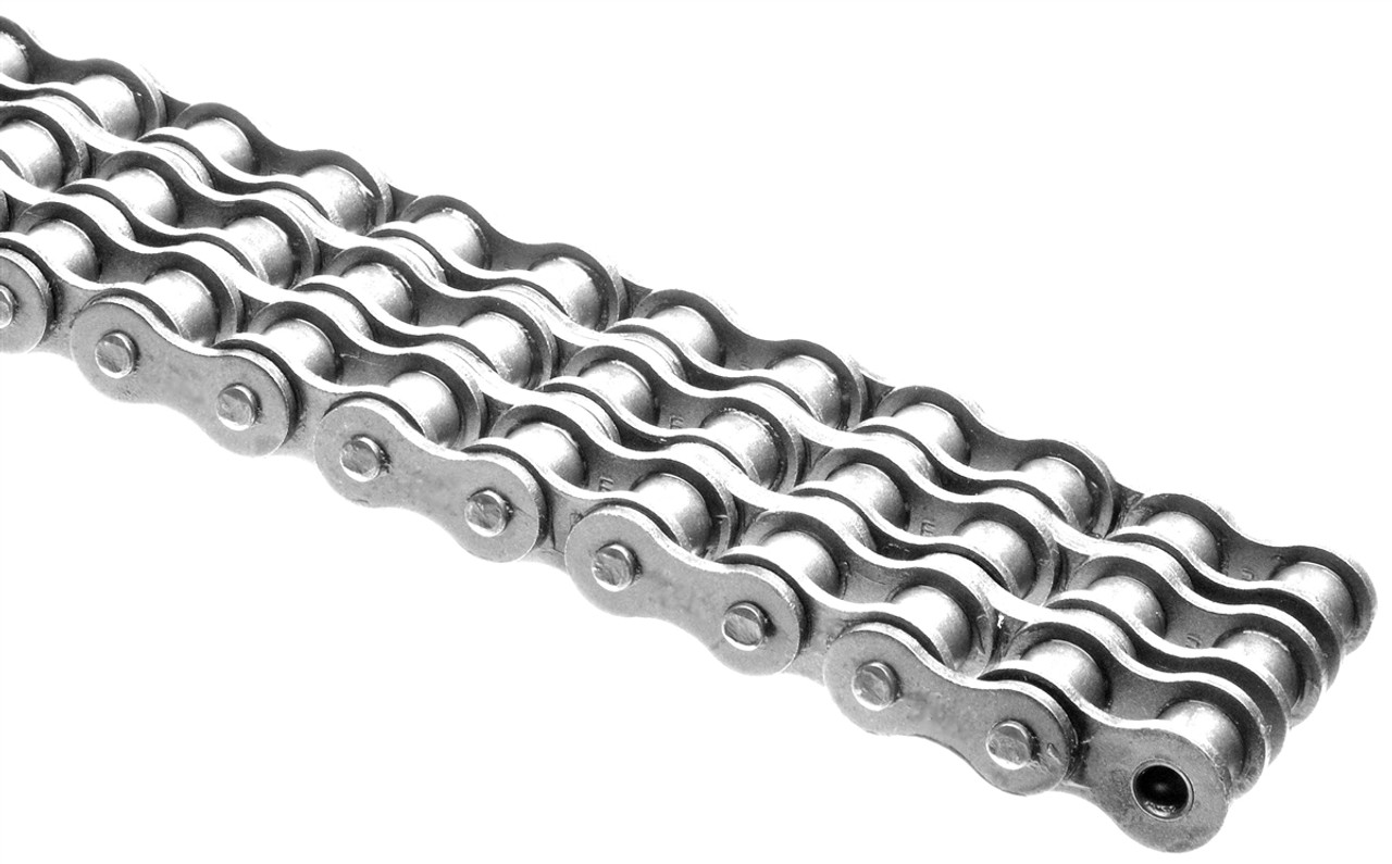 Silver Shield® Riveted Roller Chain - Three Row - 50' Reel  DRV-40-3RCR-50FTNAA