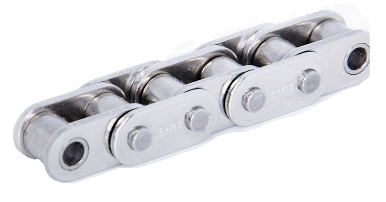 Silver Shield® Straight Link Plate Riveted Roller Chain - 50' Reel  DRV-C60-1RCR-50FTNAA