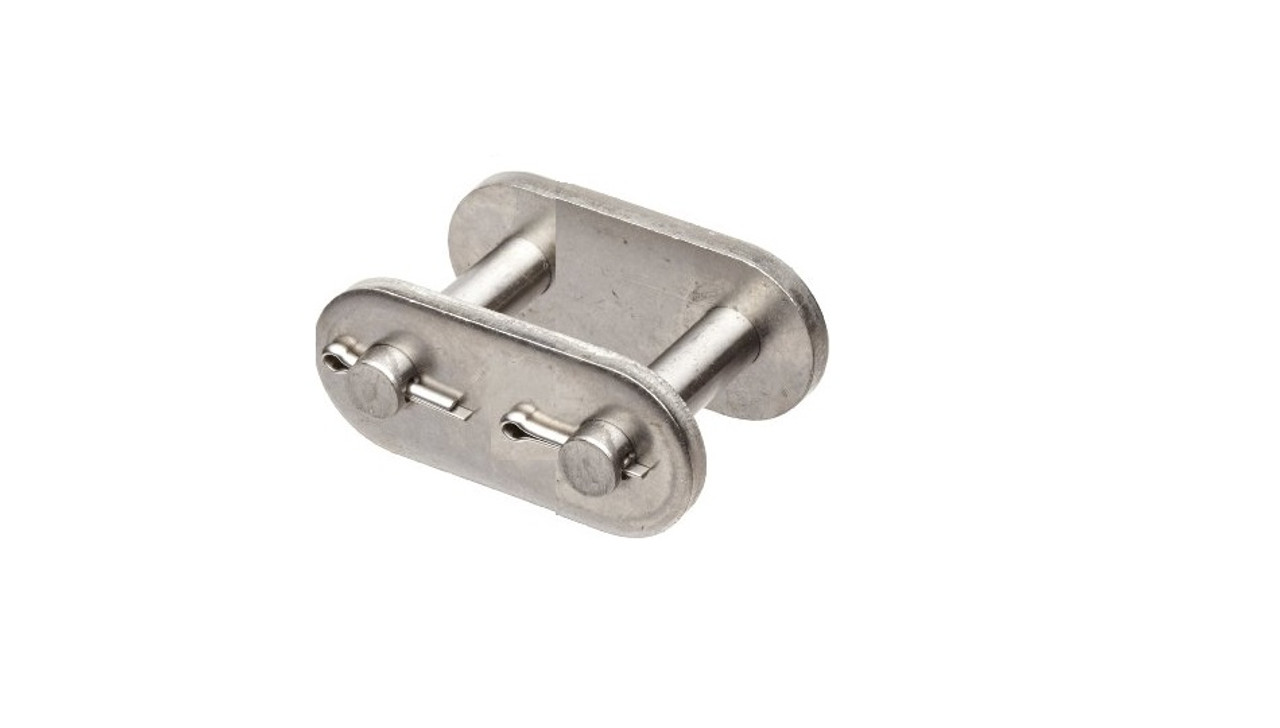 Silver Shield® Straight Link Plate Roller Chain Cottered Connector Link  DRV-C80-1CR SH CO LINK