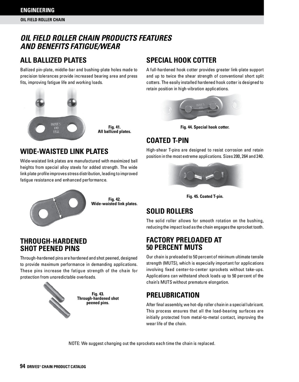 API Oil Field Heavy Roller Chain Cottered Connector Link - Four Row  API-120H-4 SH CO LINK