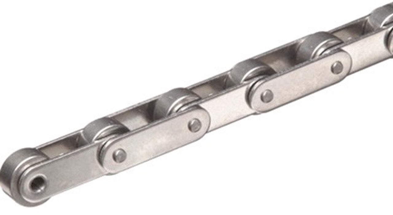 316 Stainless Heavy Double Pitch Riveted Conveyor Chain - 10' Box  DRV-C2082H-1RNS-10FT
