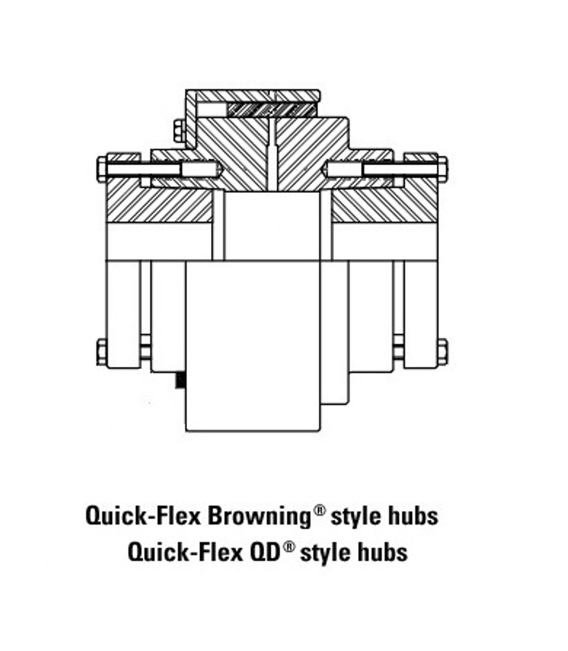 Quick Flex Stainless Browning® Taper Lock Coupler Half  QF15S303XH