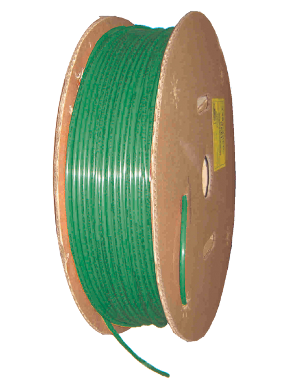 5/8" x 250' Polyester Reinforced Green Nylon DOT Type 3B Tube  1485-10GRN-REEL