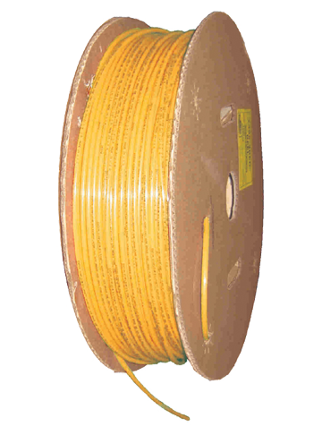 1/4" x 100' Non-Reinforced Black Nylon DOT Type 3A Tube  1485-4YEL-100