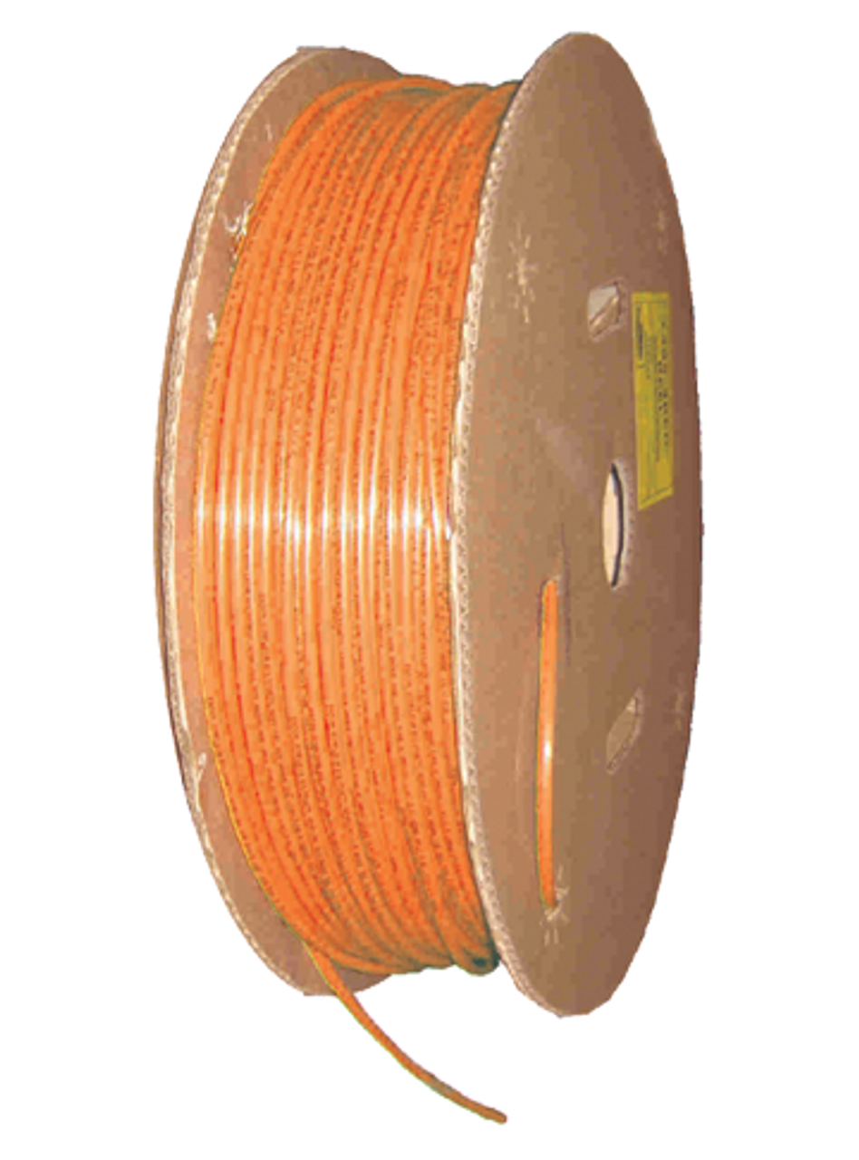 3/8" x 100' Polyester Reinforced Orange Nylon DOT Type 3B Tube  1485-6ORA-100