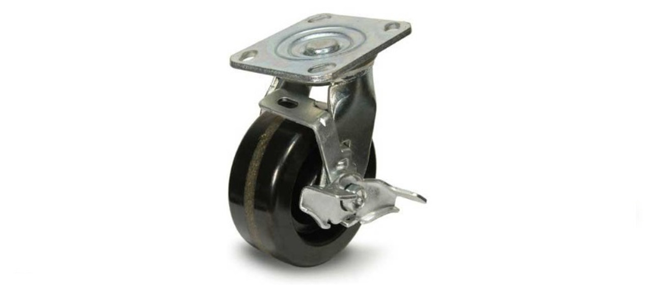 6" Locking Swivel Phenolic Wheel  TGC-50602-S