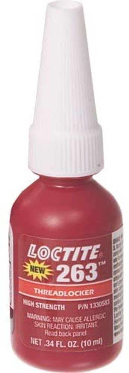 263 Red High Strength Threadlocker 10ml Bottle  1330583
