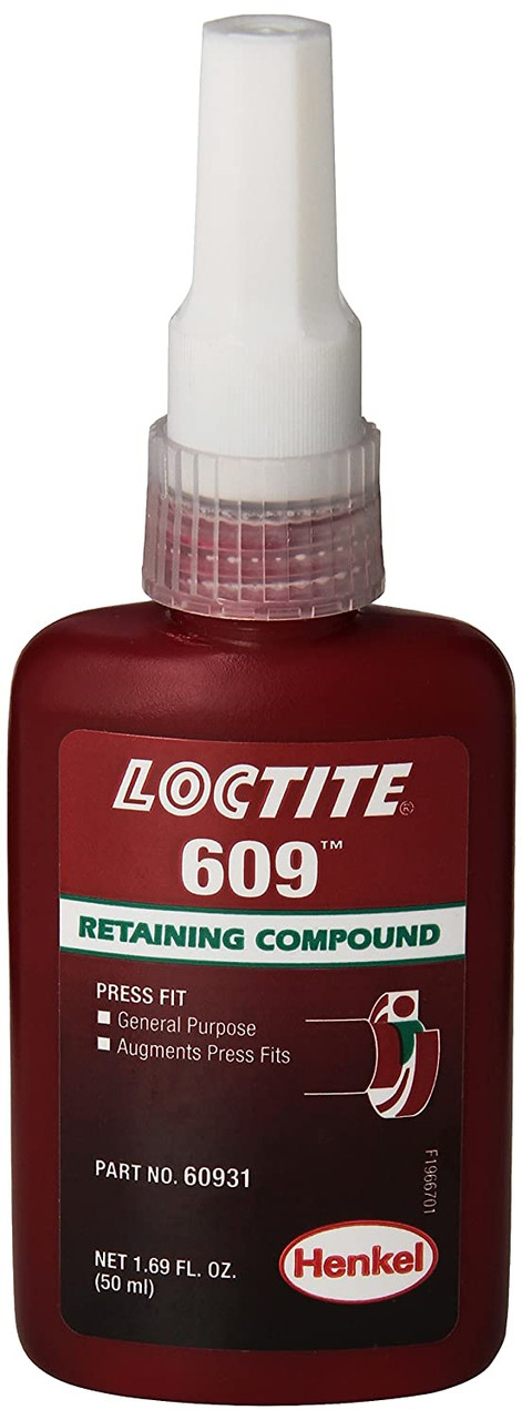 Henkel Loctite 609 Retaining Compound Green 10 mL Bottle