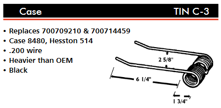 Case/Hesston/New Idea Baler Tooth  TINC-3