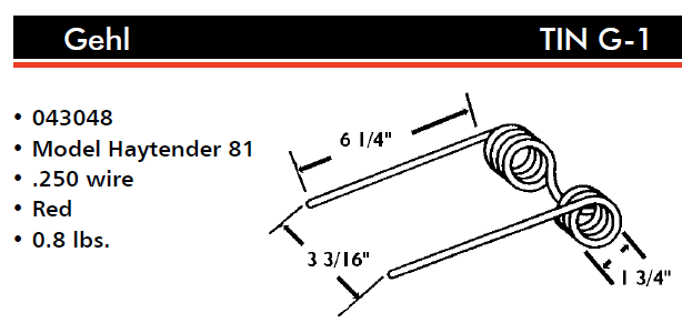 Gehl Rake Tooth  TING-1