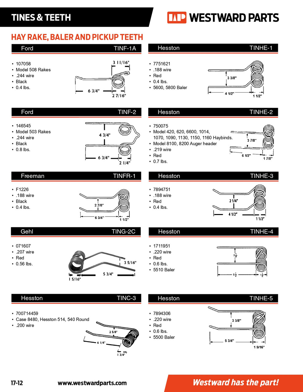 Hesston Baler Tooth  TINHE-4