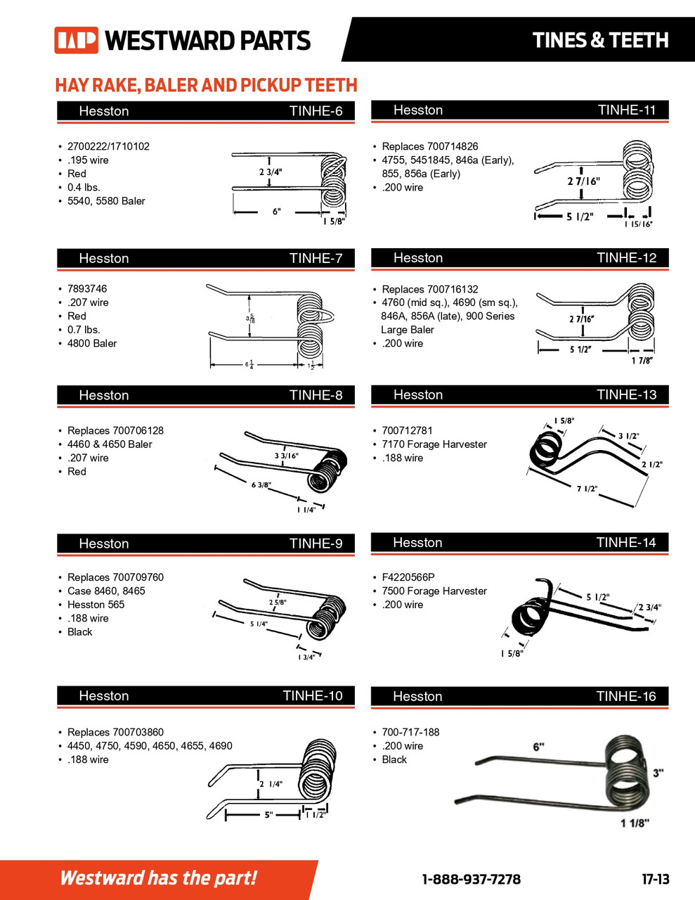 Hesston/New Idea Baler Tooth  TINHE-9