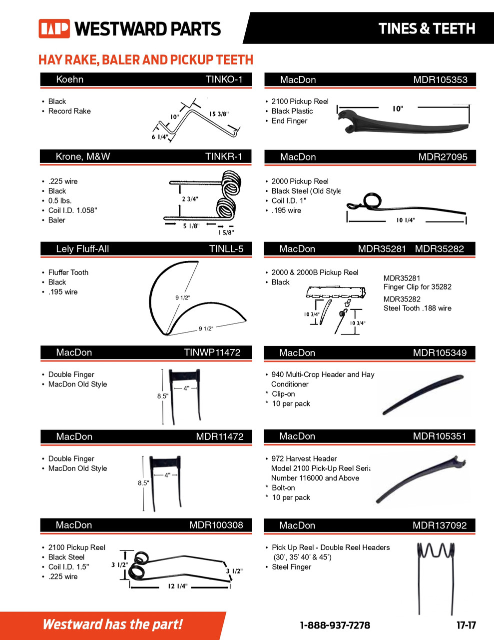 Koehn Rake Tooth  TINKO-1