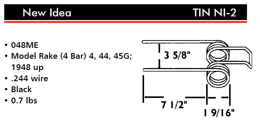 New Idea Rake Tooth  TINNI-2
