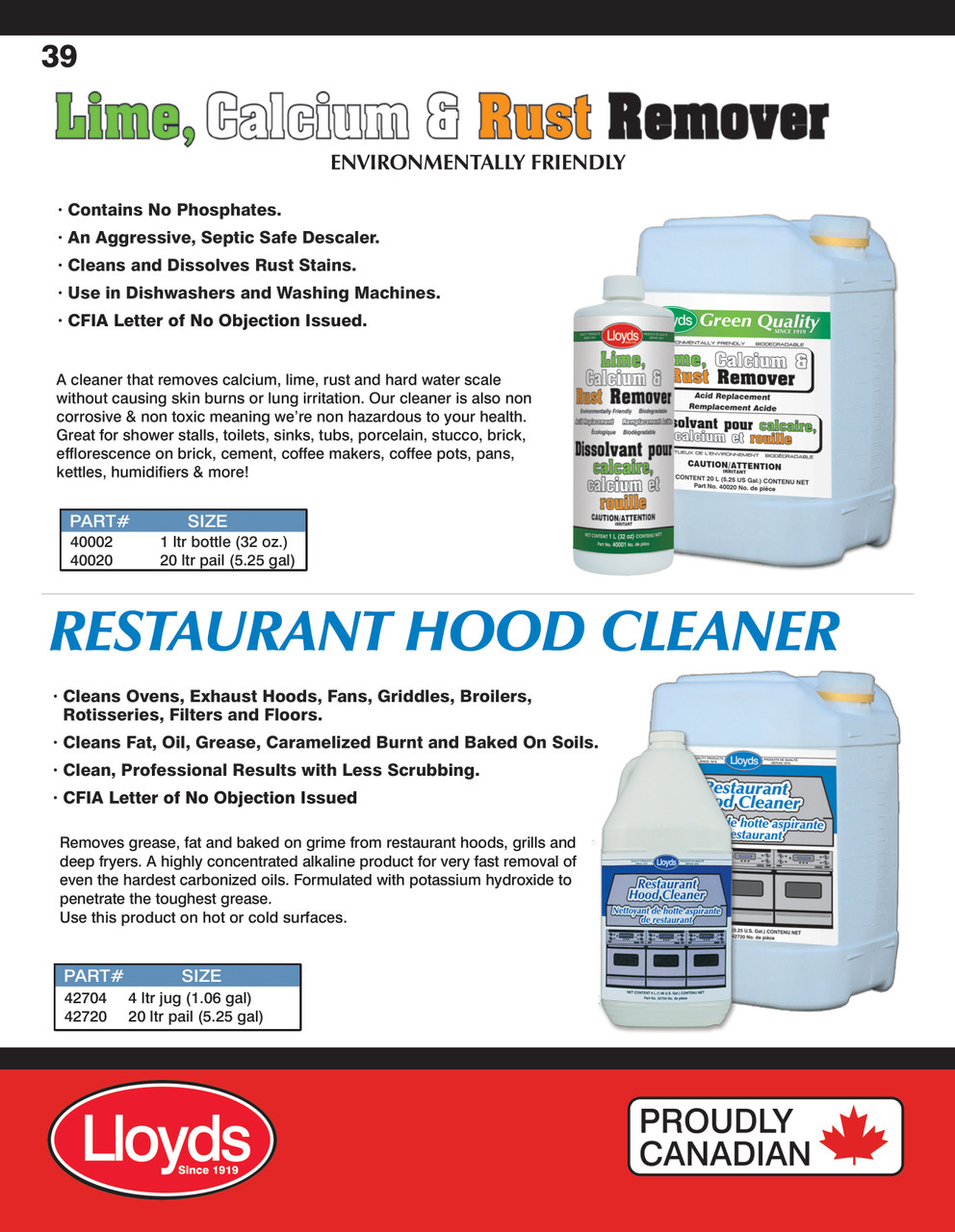 Restaurant Hood Cleaner 20L Jug  42720