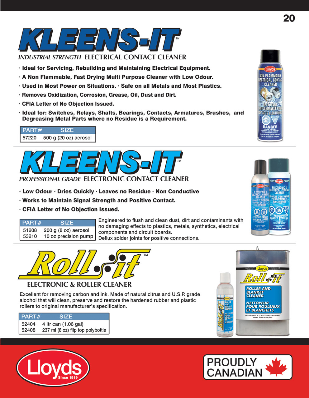 Kleens-It Non Flammable Electrical Contact Cleaner 500g  57220