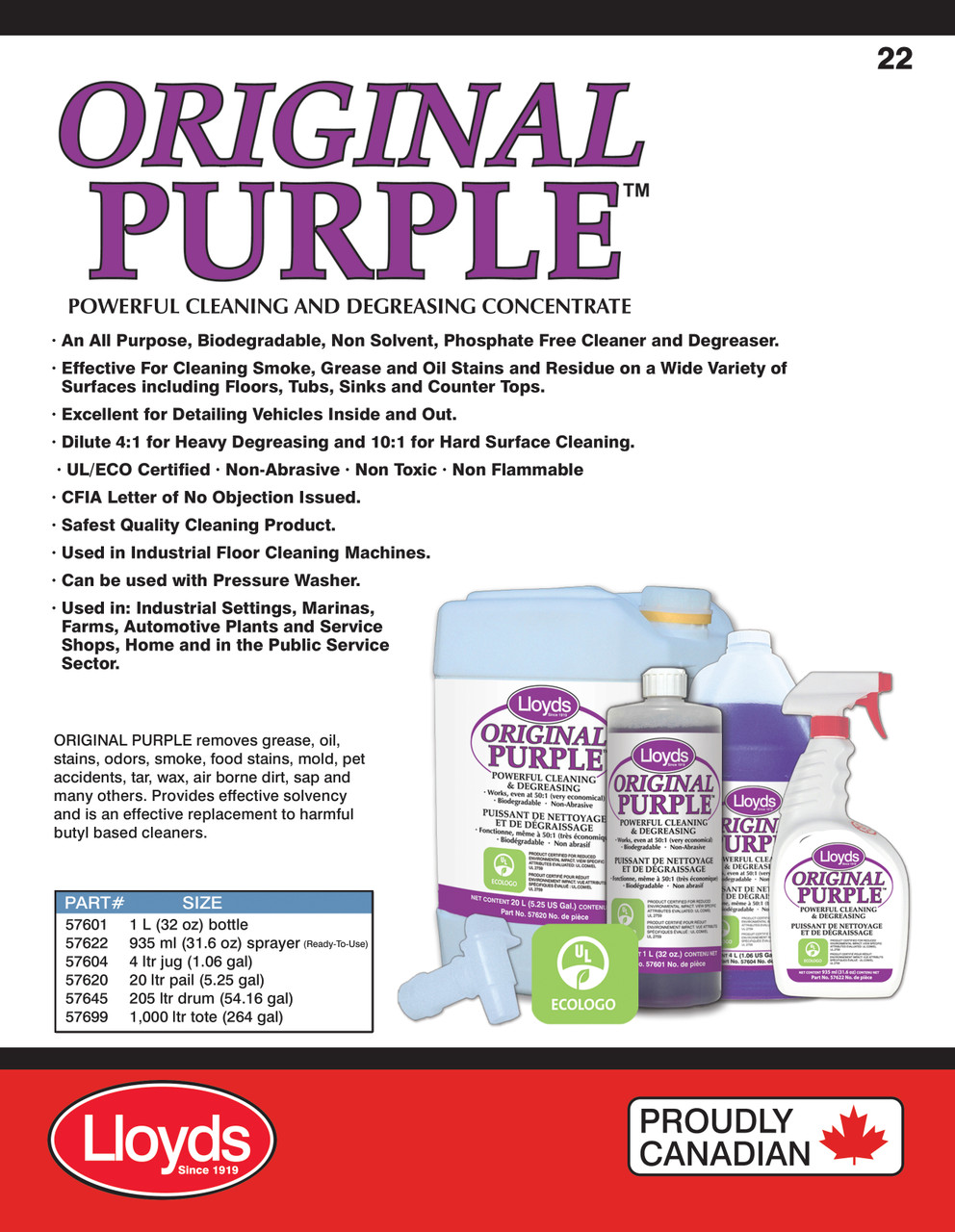 Purple Power Degreaser 1L Bottle  57601