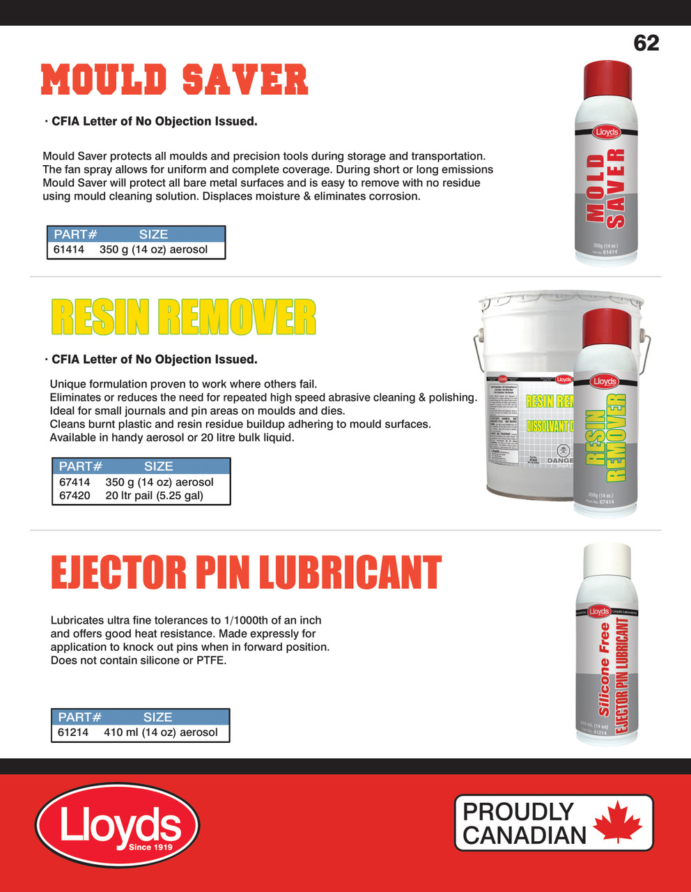 Mould Ejector Pin Lubricant 410ml Aerosol  61214