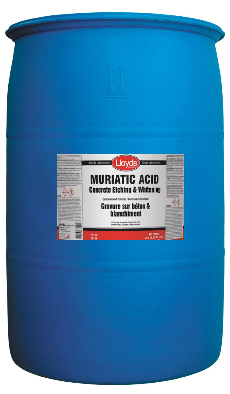 Muriatic Acid Concrete Etchant & Metal Plating Dissolver 205L Drum  83145