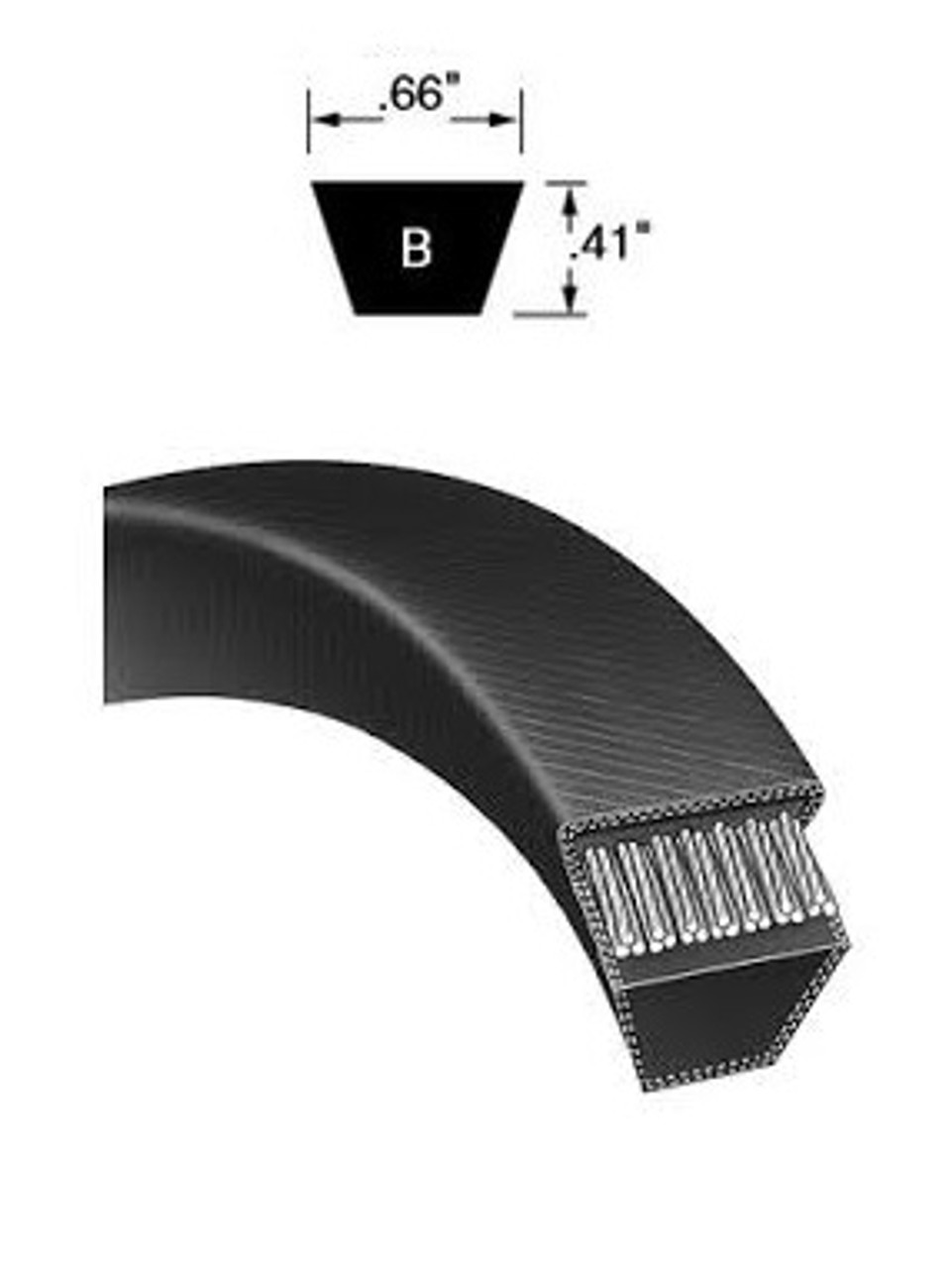 5/8" Heavy Duty V-Belt B228