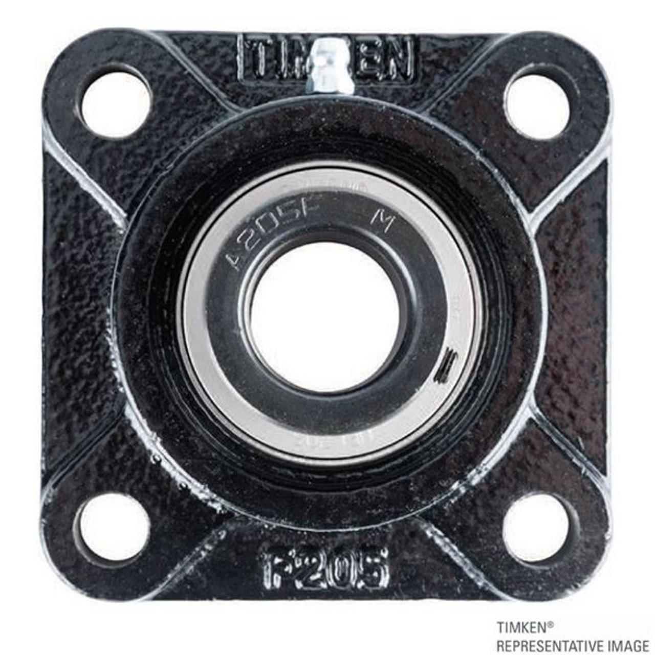 1" Standard Duty Eccentric Locking Collar Flange Block Assembly   UELF205-16