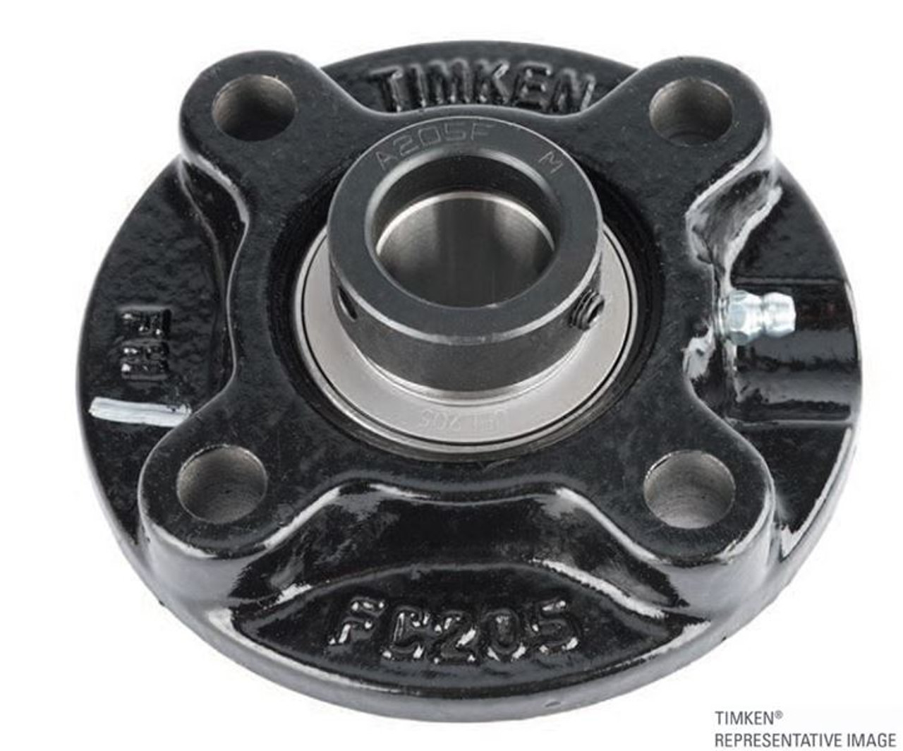 2-1/4" Standard Duty Eccentric Locking Collar Piloted Flange Block Assembly   UELFC212-36