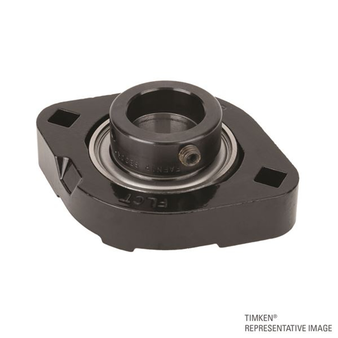 1-3/8" Industrial Eccentric Locking Collar Micro Flange Block Assembly   FLCT1 3/8