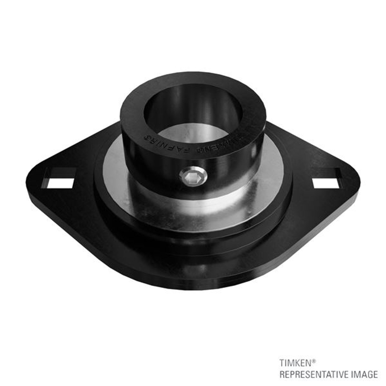 1/2" Stamp Steel Eccentric Locking Collar Rhombus Flange Block Assembly   RRT 1/2