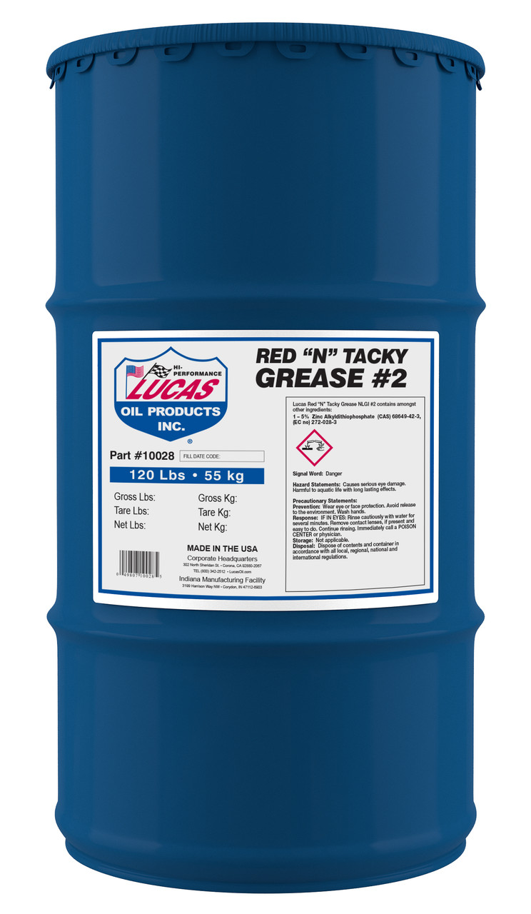 Red "N" Tacky Lithium Grease 120lb Keg  10028