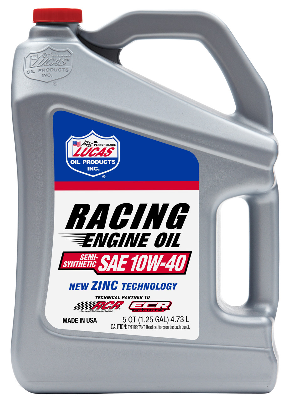 10W-40 Semi-Synthetic Racing Oil 4.73L Jug  10913