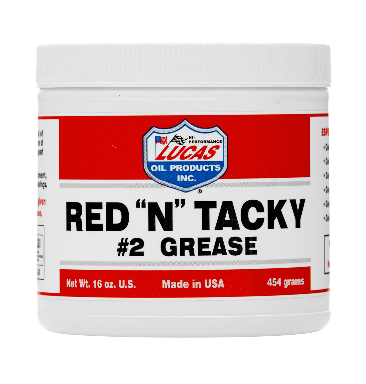 Red "N" Tacky Lithium Grease 454g Can   20574