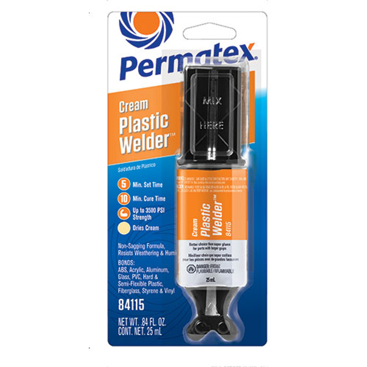 Plastic Welder 5 Minute Epoxy 25ml Syringe   84125