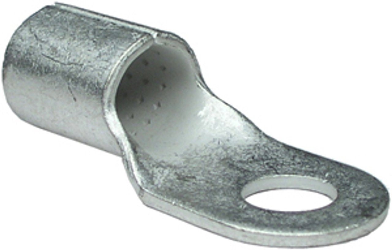 100 Pc. 3/0 AWG 1/2" Tinned Copper Brazed Seam Lug Ring  4613-C